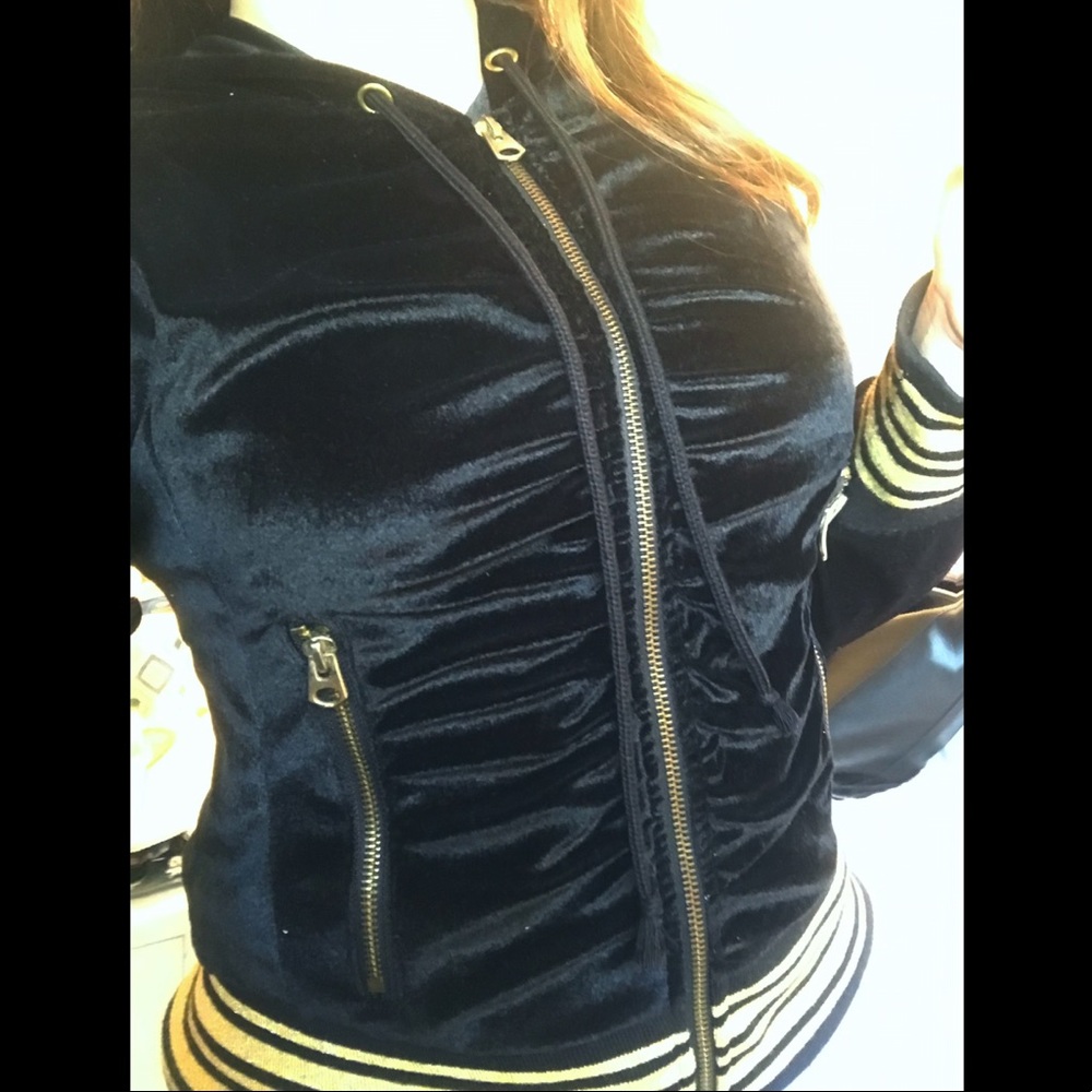 Thin black and gold jacket